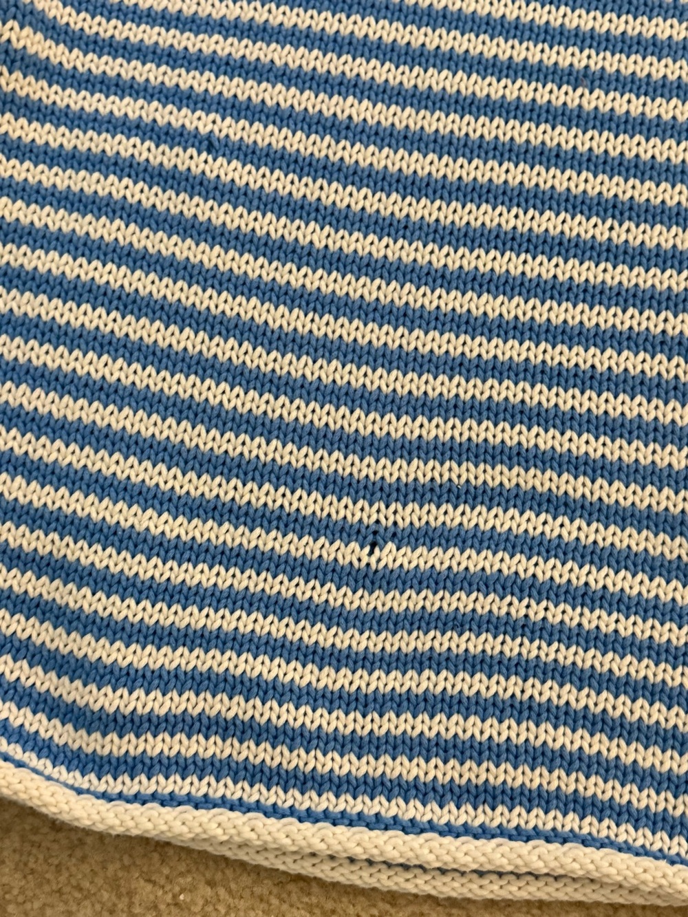 Wild Fable Striped Blue and Cream Knit Sweater - Women - Picture 4 of 5